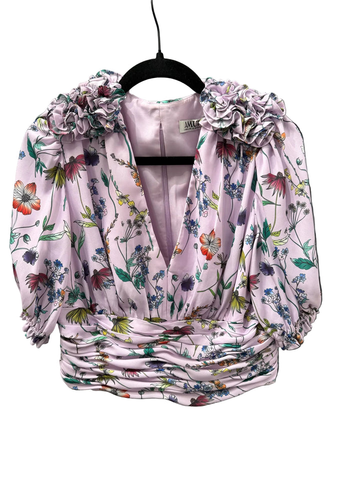 AMUR Floral Print Blouse Sz 10
