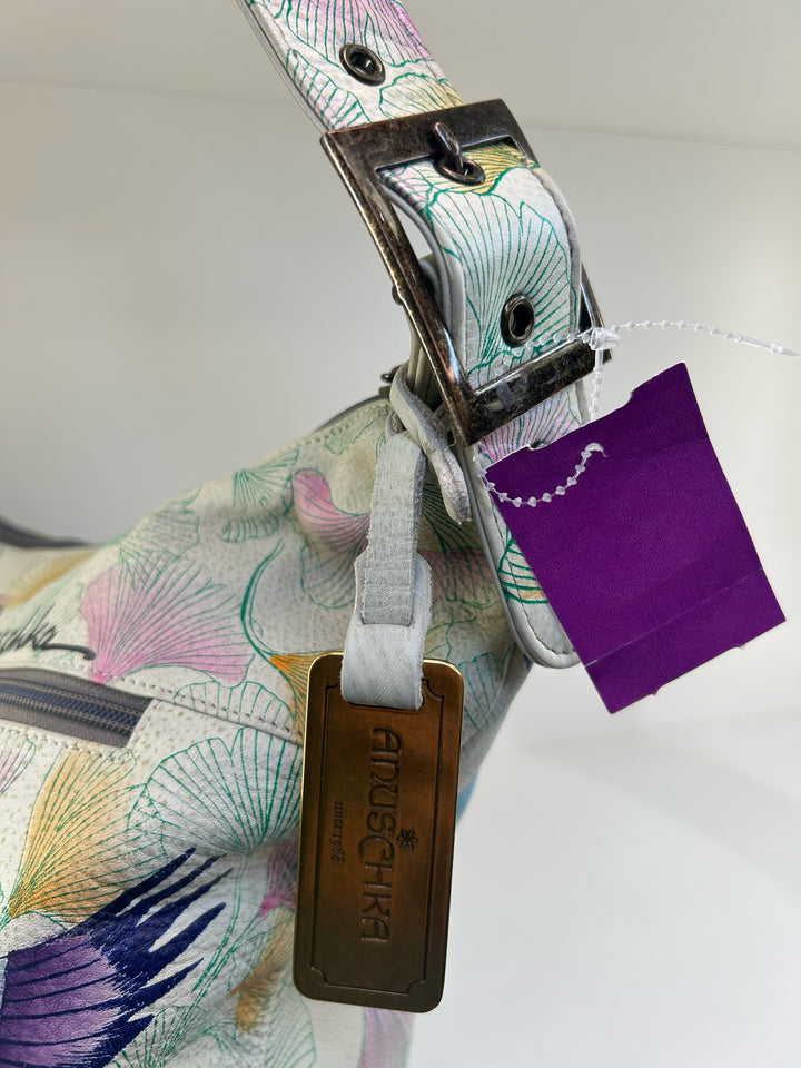 Anuschka Handpainted Satchel Leather Bag