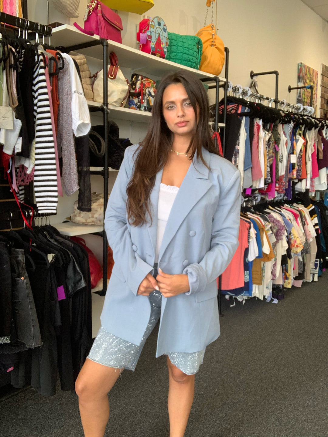 NWT Weworewhat Blue Blazer Sz XS