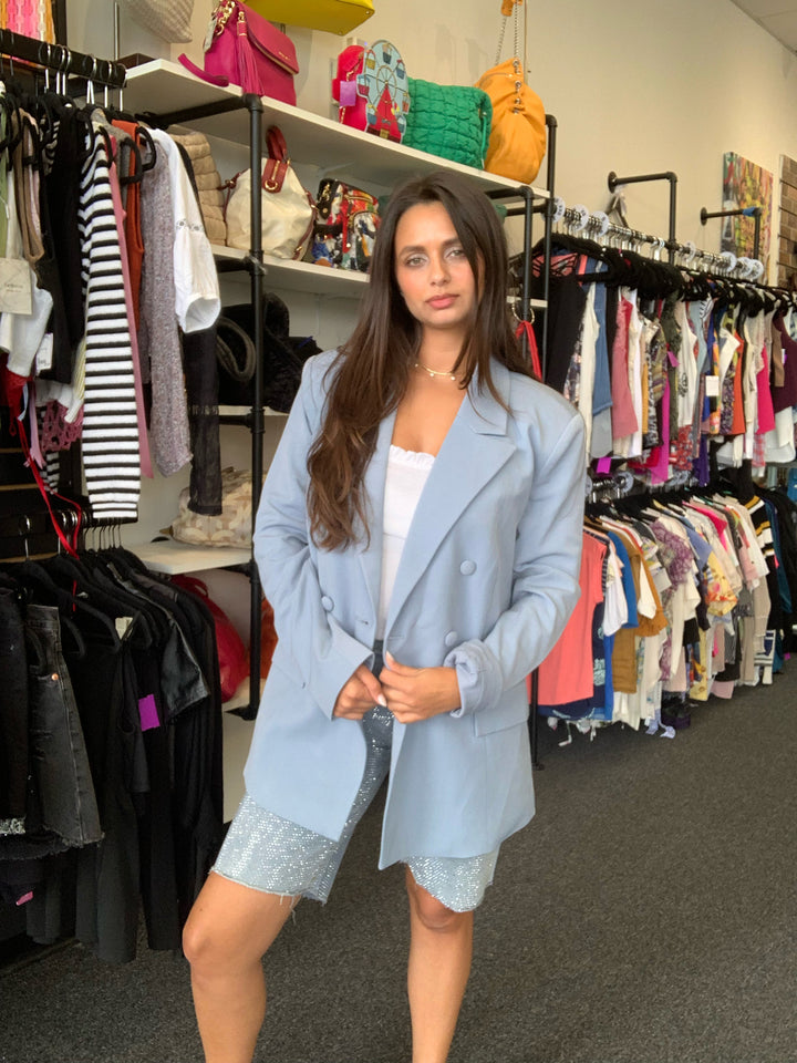 NWT Weworewhat Blue Blazer Sz XS
