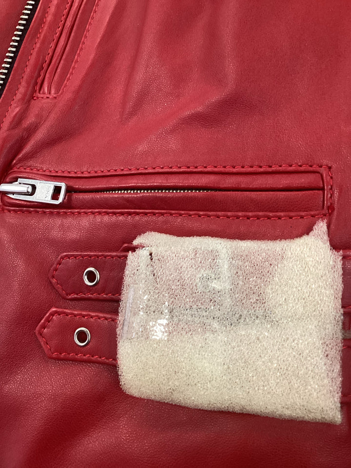 NWT Lovers+friends Red Moto Jacket Size S
