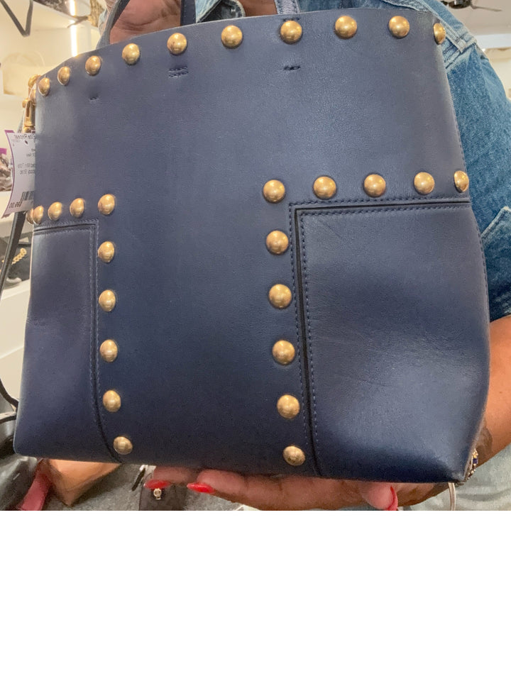 Tory Burch Leather T Studded Mini Tote w Crossbody Strap