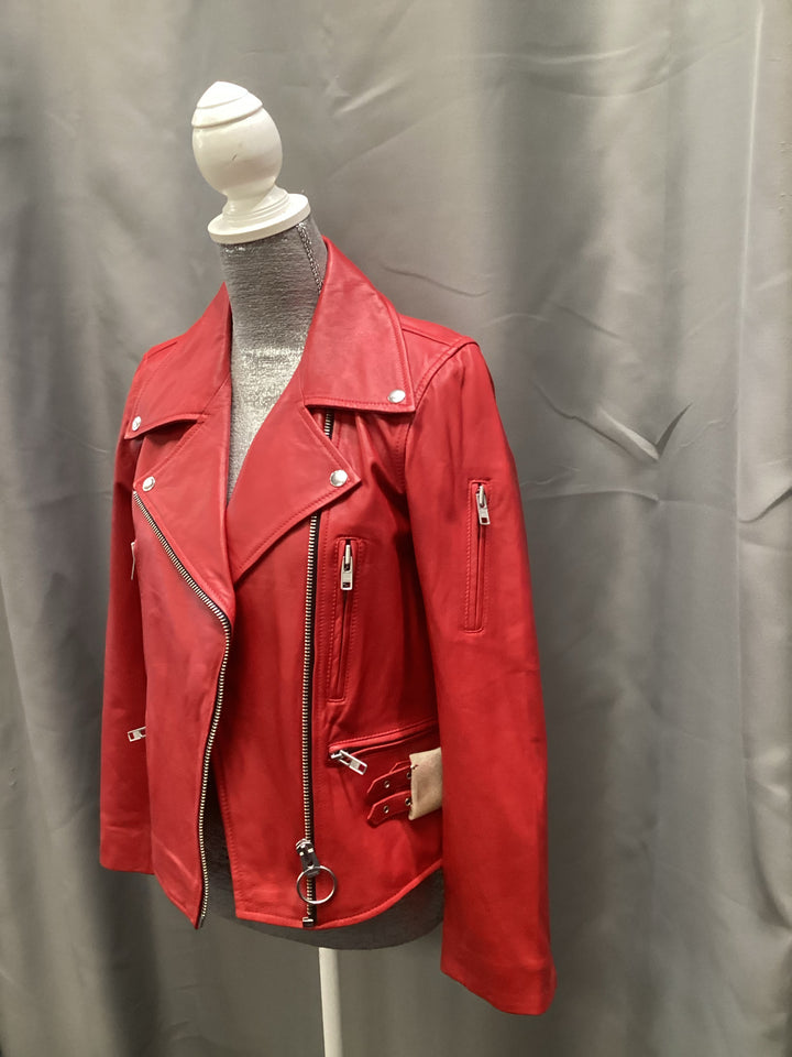 NWT Lovers+friends Red Moto Jacket Size S