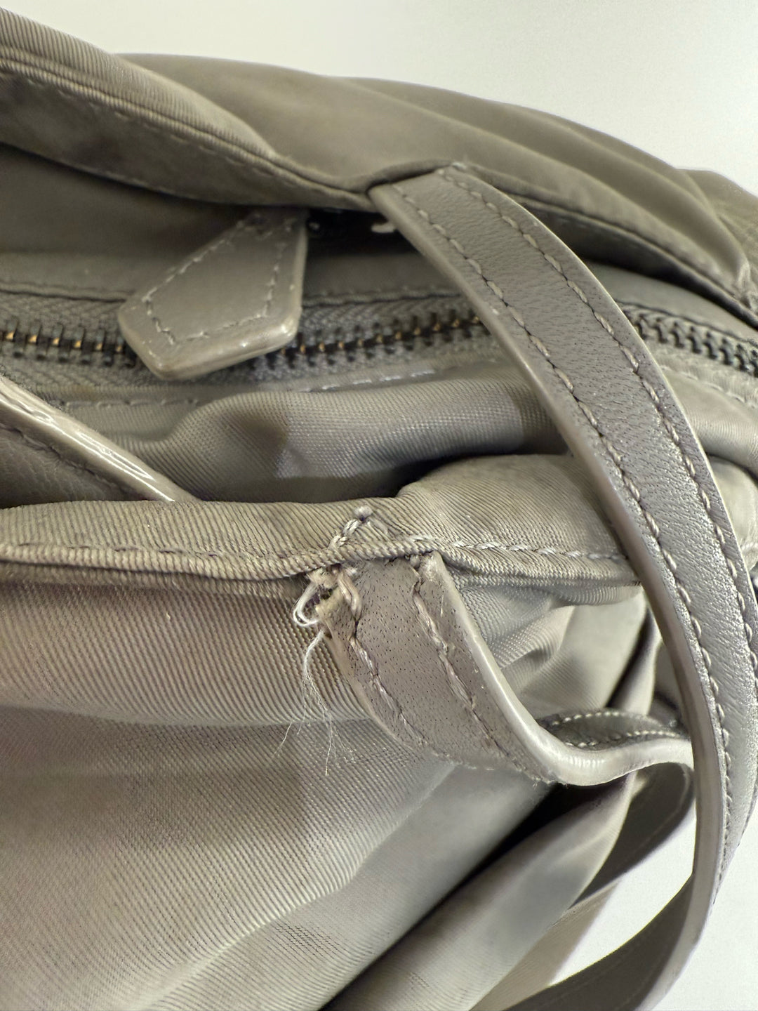 Mz Wallace Grey Tote/Satchel w Cross Body Strap