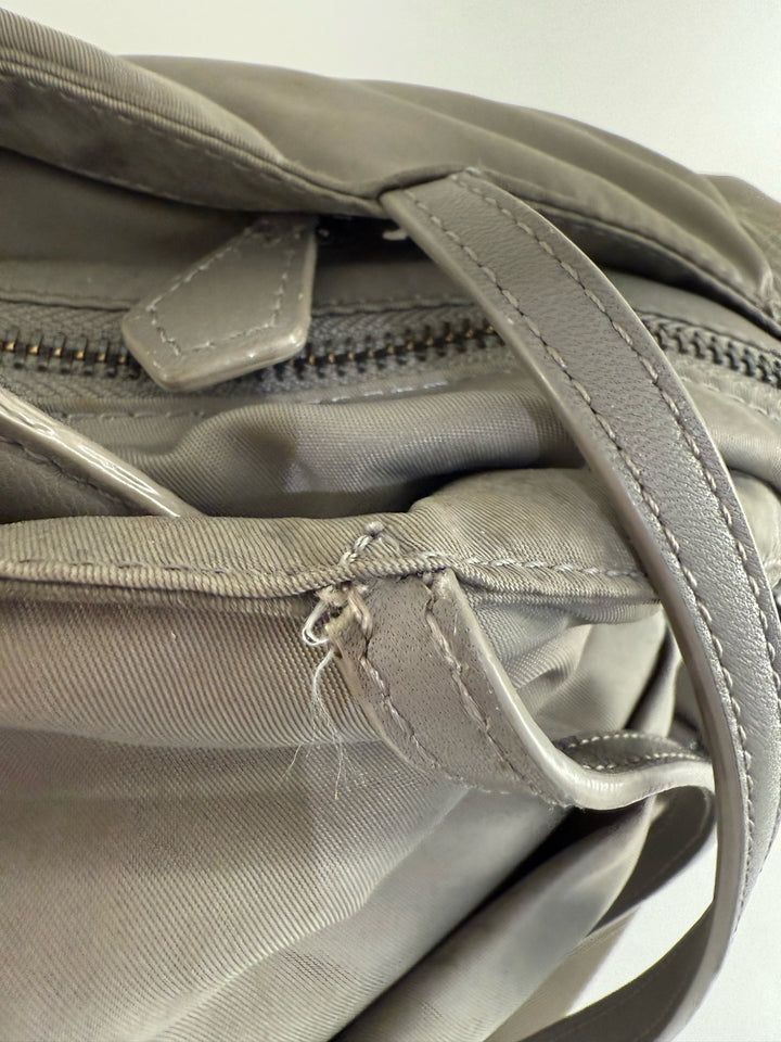 Mz Wallace Grey Tote/Satchel w Cross Body Strap