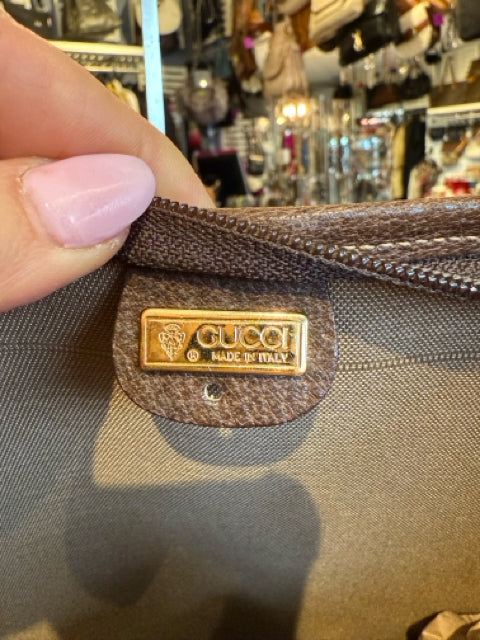 Gucci Vintage Supreme Canvas Large Shopper Tote