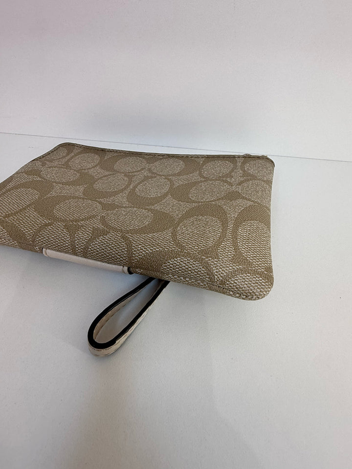 Coach CC Monogram Wristlet