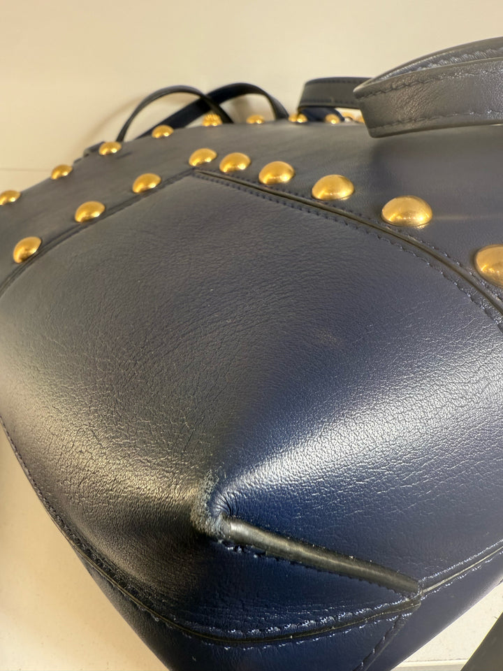 Tory Burch Leather T Studded Mini Tote w Crossbody Strap