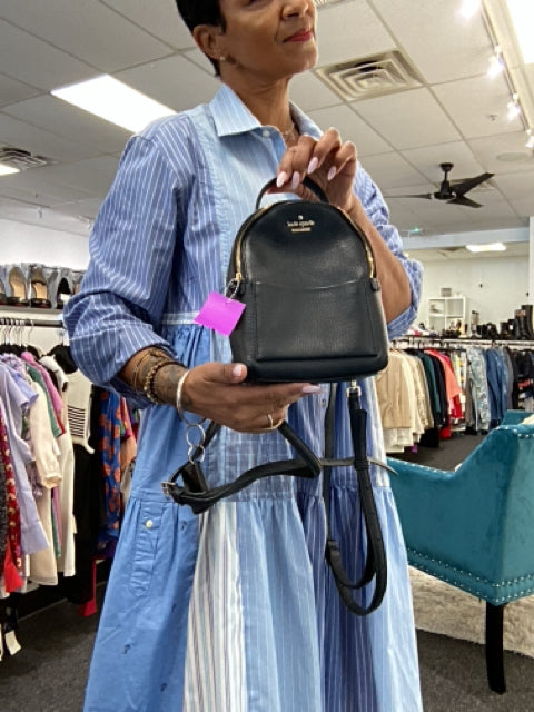 Pre Owned Kate Spade Black Leather Backpack