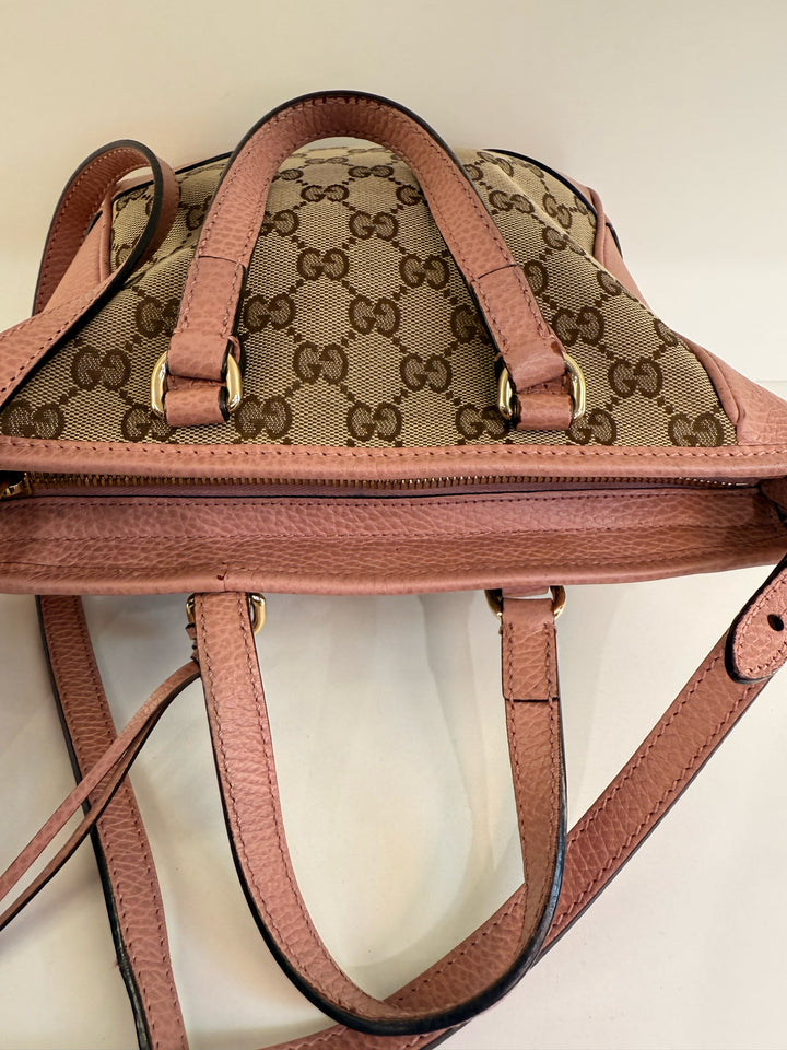 Gucci Small Bree GG Canvas Crossover Designer Bag