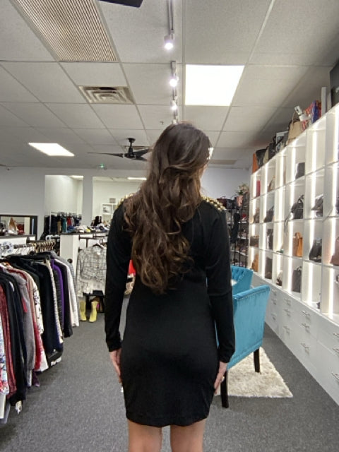 BCBG Sz S Black w Studs Dress