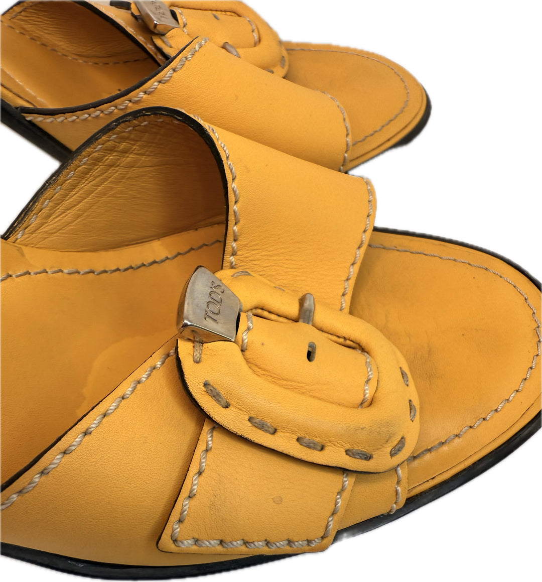 Tod's Marigold Leather Shoes Sz 38.5