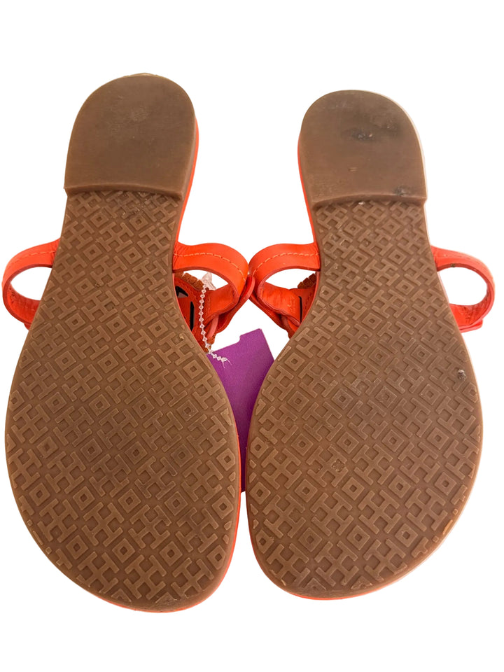 Tory Burch Orange Millers Sandals Sz 6