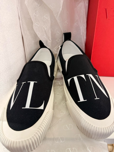 NWT Valentino Garavani Sz 11/11.5 Canvas Slip On Sneakers w/Box
