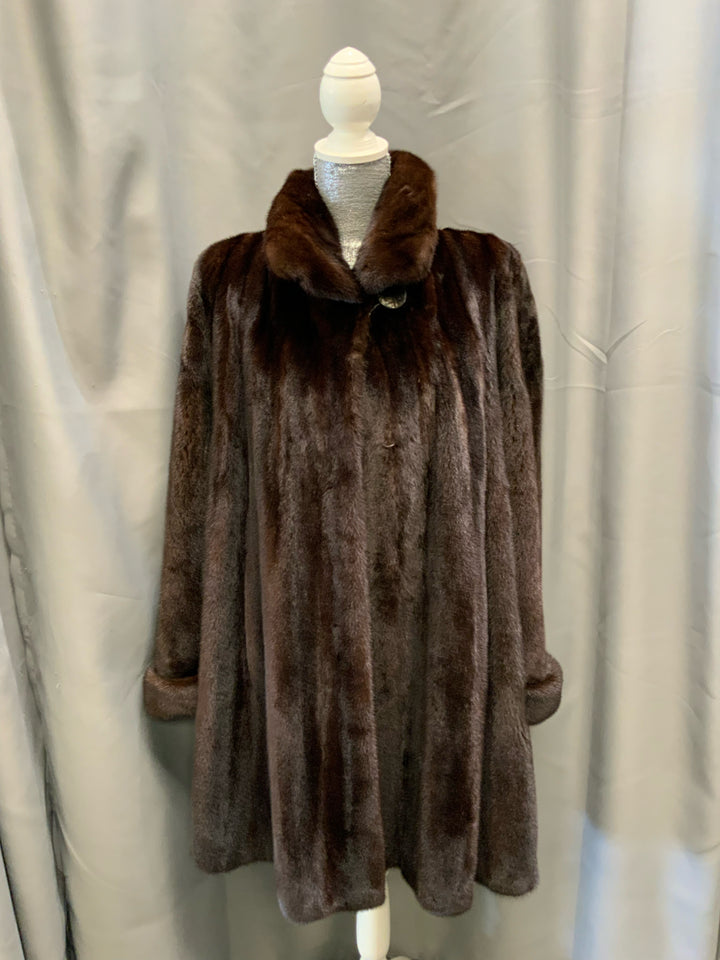 Vintage Maximilian Natural Mink Fur Coat Size 10/12
