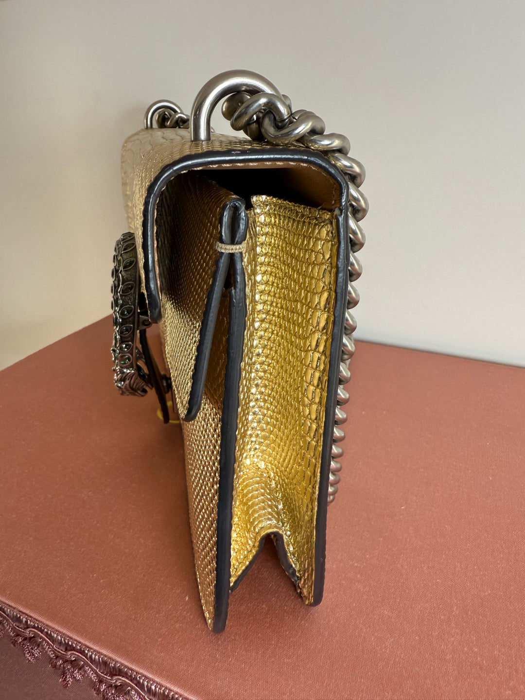 Gucci 2020 DIONYSUS Small Lizard Designer Bag