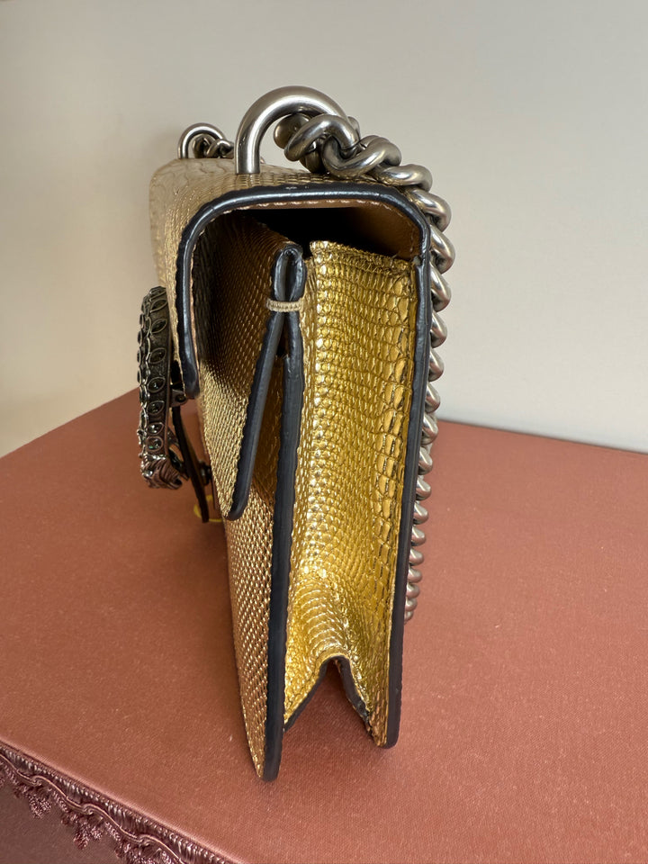 Gucci 2020 DIONYSUS Small Lizard Designer Bag