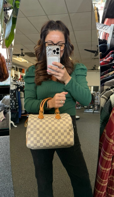 Louis Vuitton Speedy 25 Azure Designer Bag