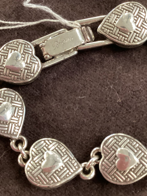 Pre Owned Brighton Bracelet Heiress heart silver/gold swarovski crystal