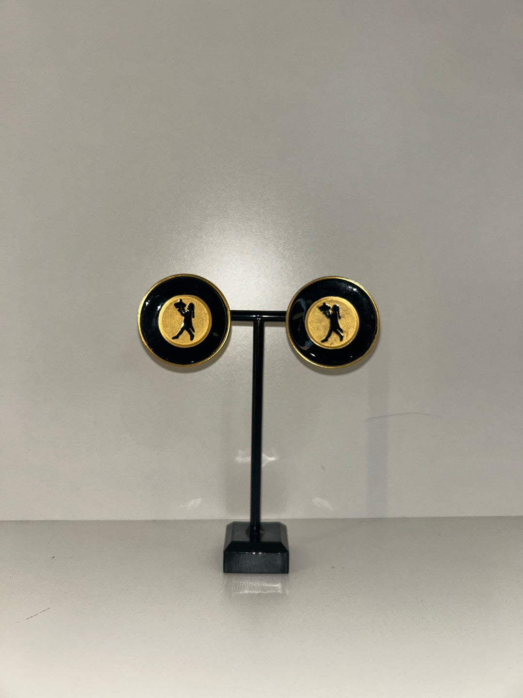 Vintage Karl Lagerfeld "Walking Waiter" Earrings
