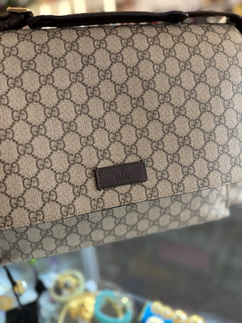 Gucci Supreme Diaper Bag W/ Changing Pad & Dust Bag