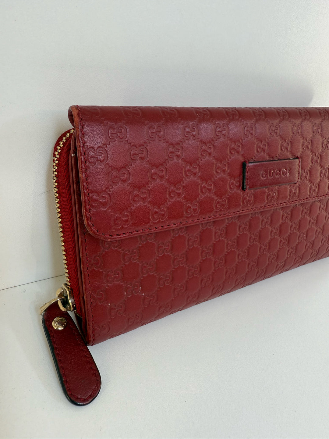Gucci Continental Flap Micro Guccissima Wallet