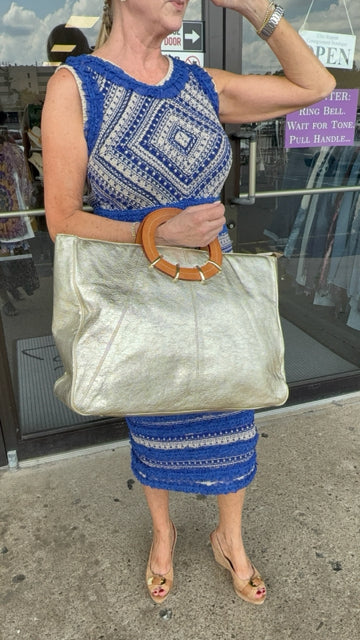 Rachel By Rachel Roy Sz XS  Blue Off White Dress