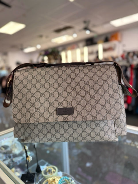 Gucci Supreme Diaper Bag W/ Changing Pad & Dust Bag