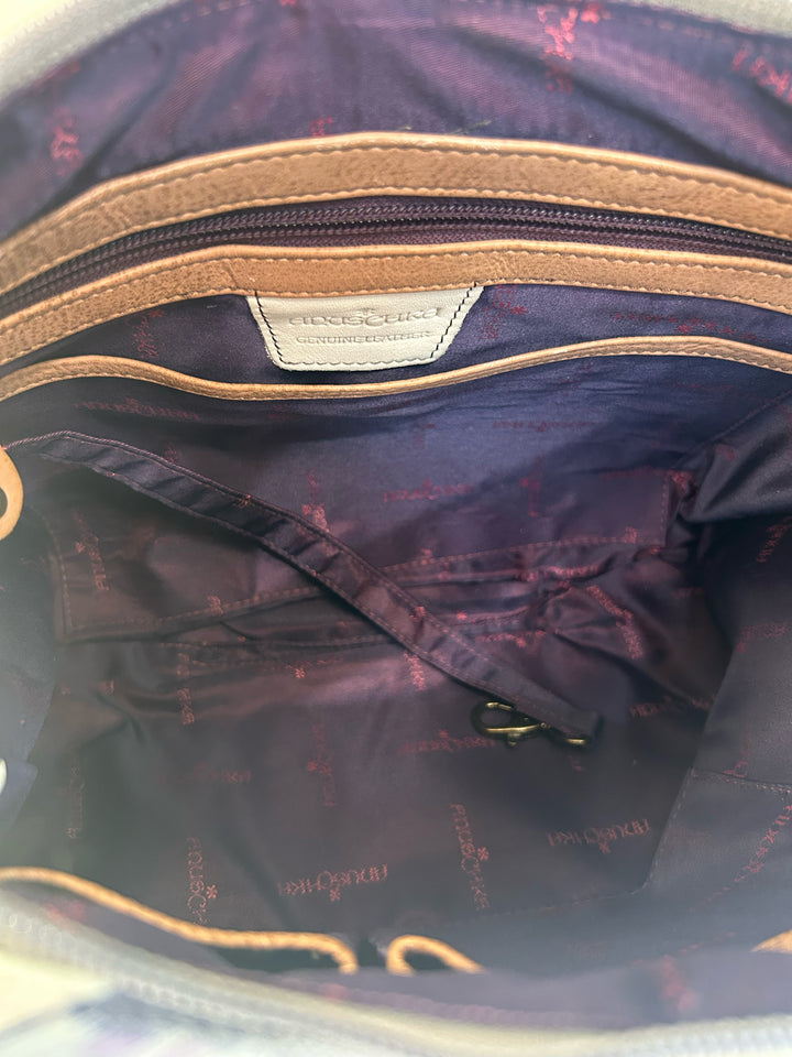 Anuschka Handpainted Satchel Leather Bag