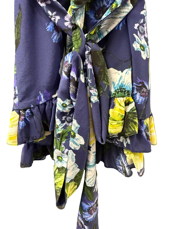 Erdem Ruffle Neck Blouse Sz 6
