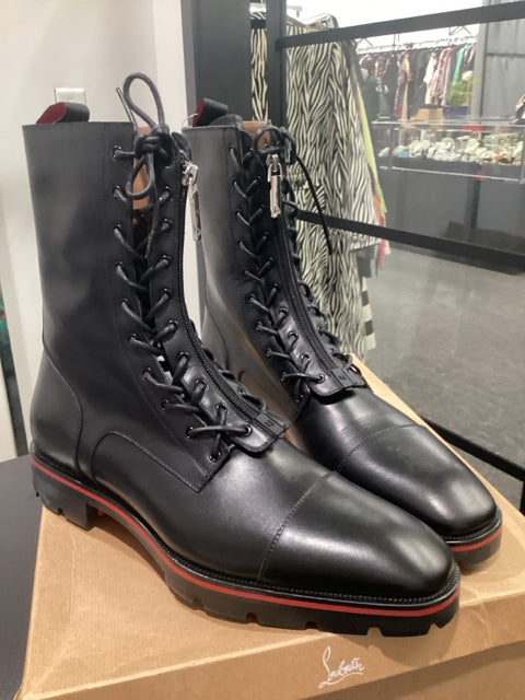Christian Louboutin Sz 45 Designer Black Boots