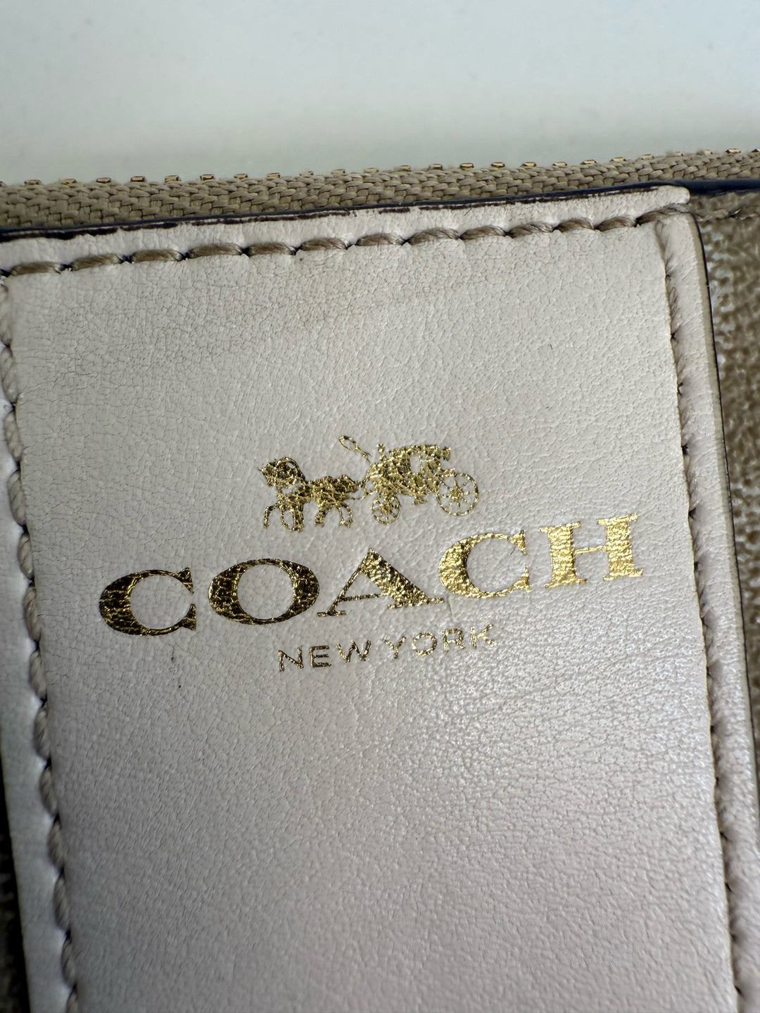 Coach CC Monogram Wristlet