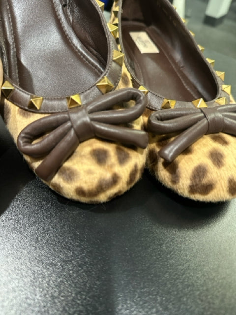 Valentino Garavani Sz 39 Leopard Flat Shoes