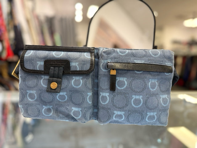 Salvatore Ferragamo Vintage Gancini Monogram w Dust Bag