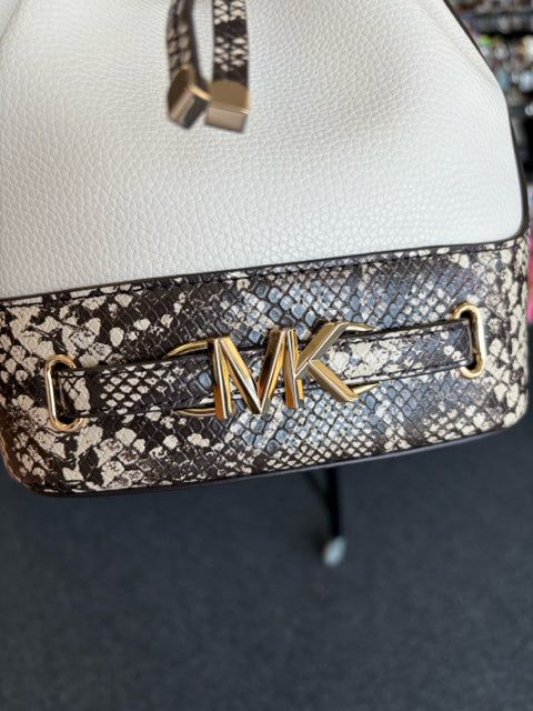 Michael Kors Leather Snake/Cream Bucket Bag