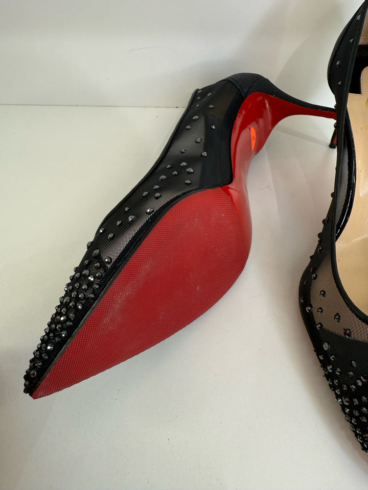 Christian Louboutin Mesh Follies Pumps Sz 10.5
