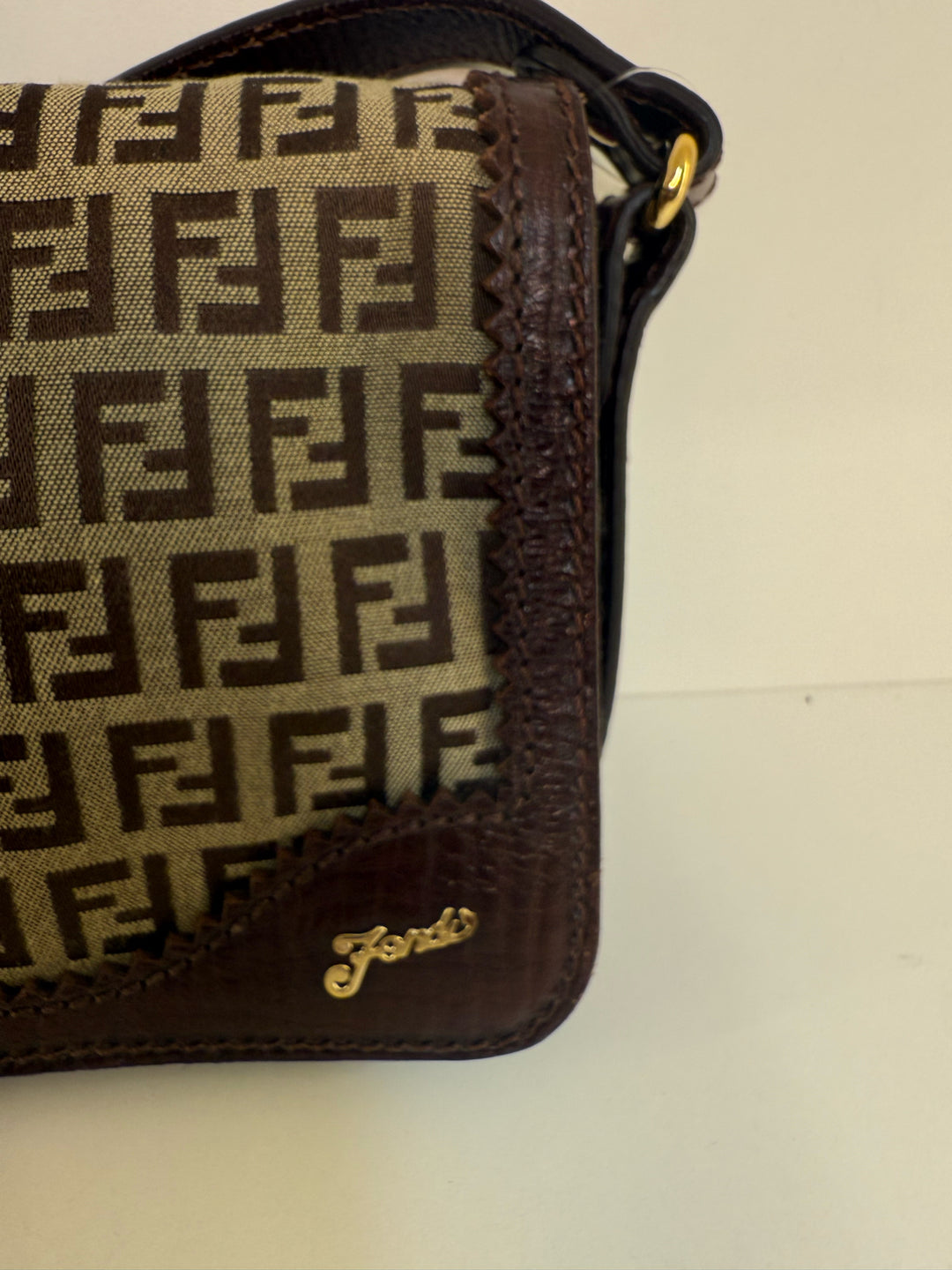 Vintage Fendi Zucca Canvas HANDBAG