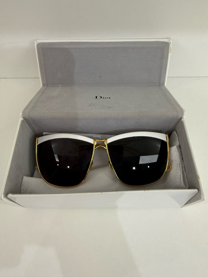 Christian Dior Retro Gold Cat Eye Sunglasses