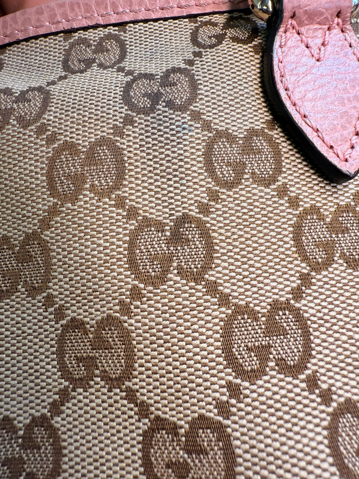 Gucci Small Bree GG Canvas Crossover Designer Bag