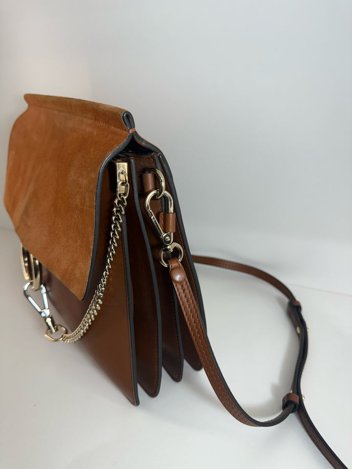 Chloe Faye Suede & Leather Designer Belt Bag