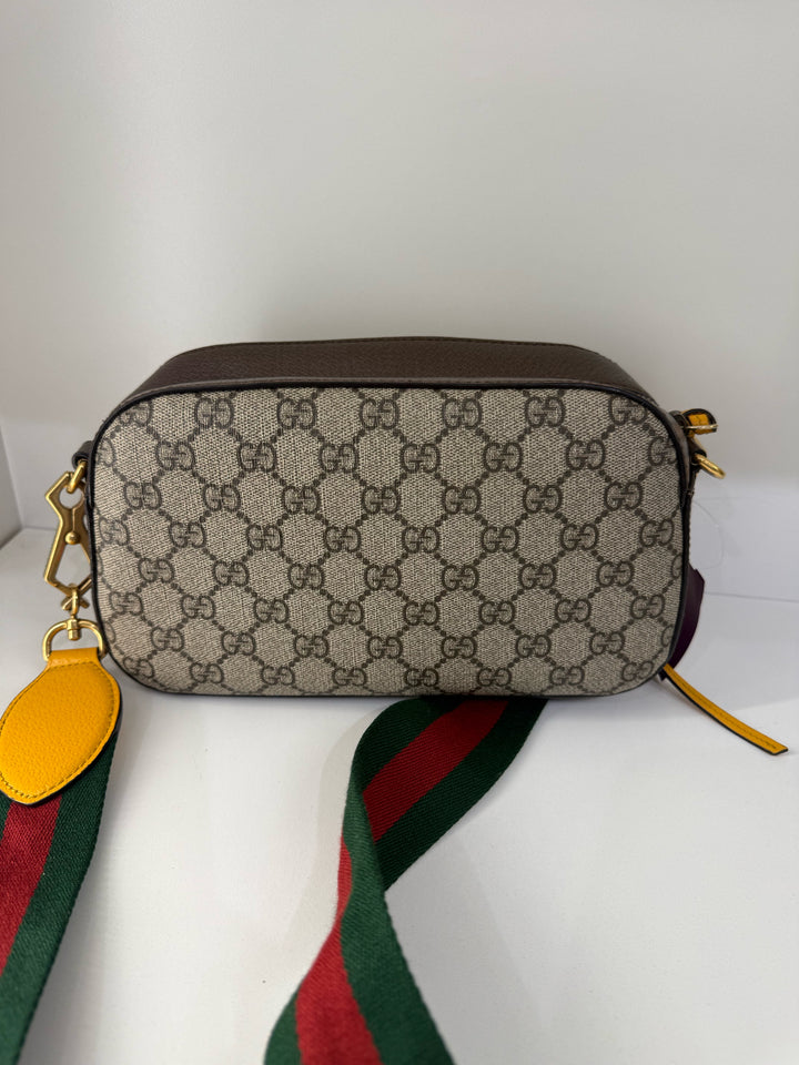 Gucci Supreme Neo Vintage Camera Bag Web Strap Included Designer Bag