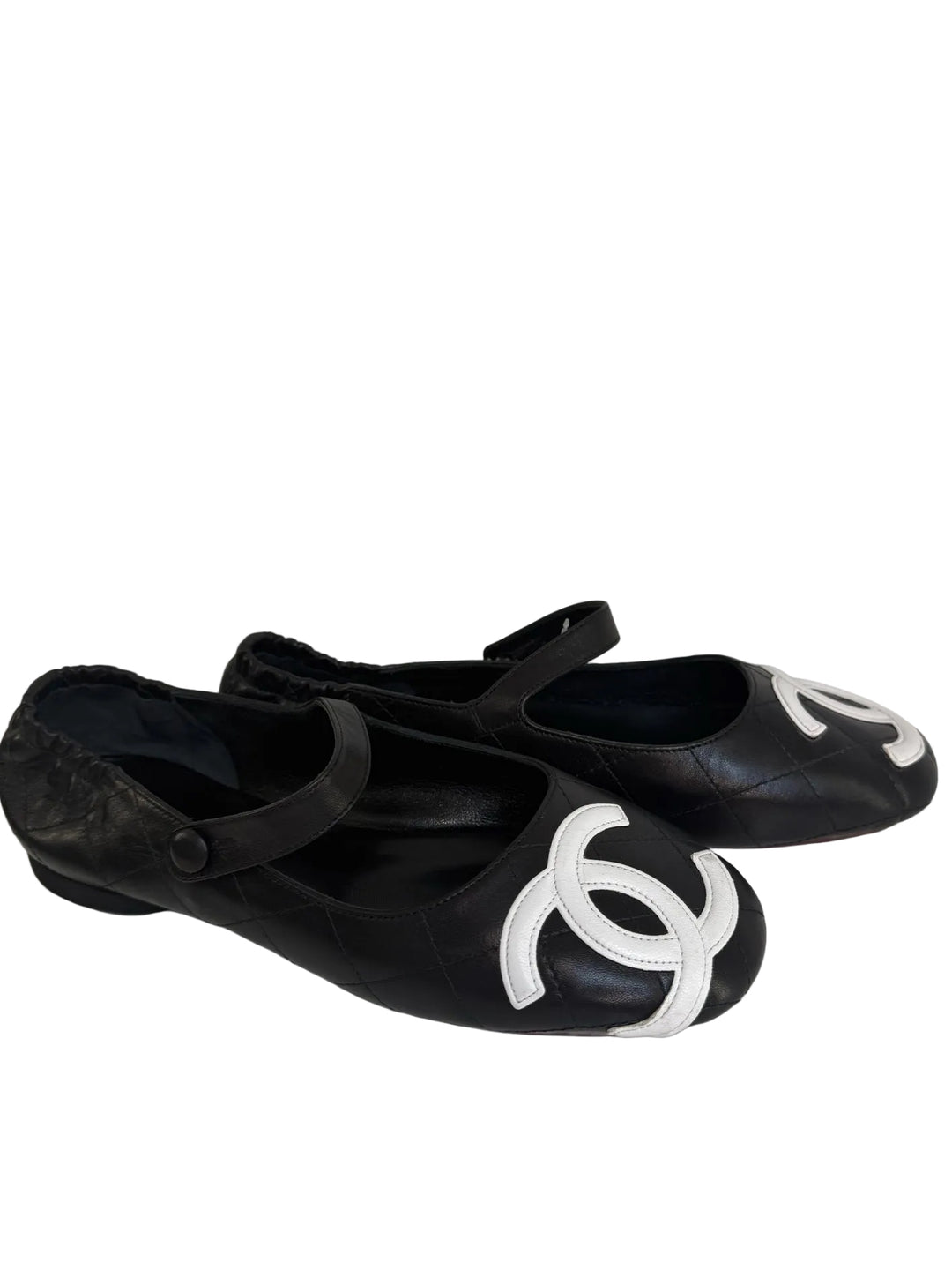 Chanel MaryJane Ballet Shoes w/ Xtra Heels Size 38/7.5