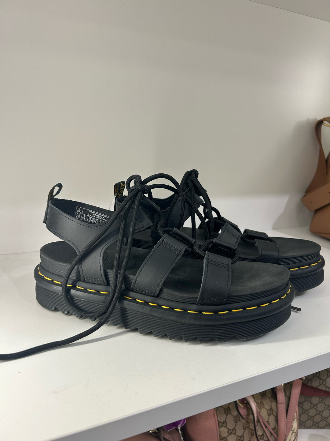 NIB DOC MARTEN Lace Up Sandals Sz 8