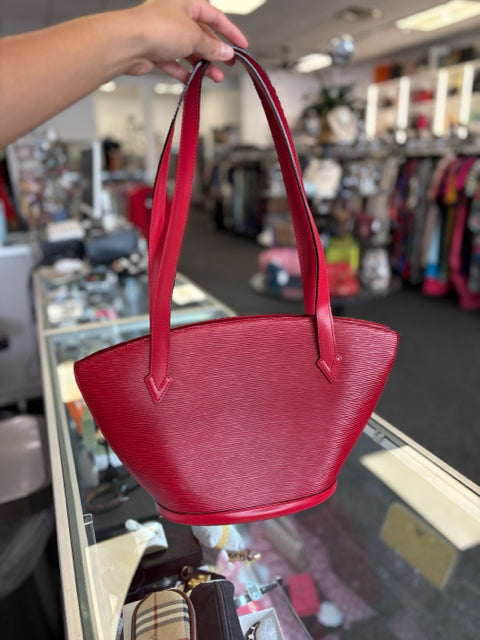 Louis Vuitton Leather Red Saint Jacques PM Bag