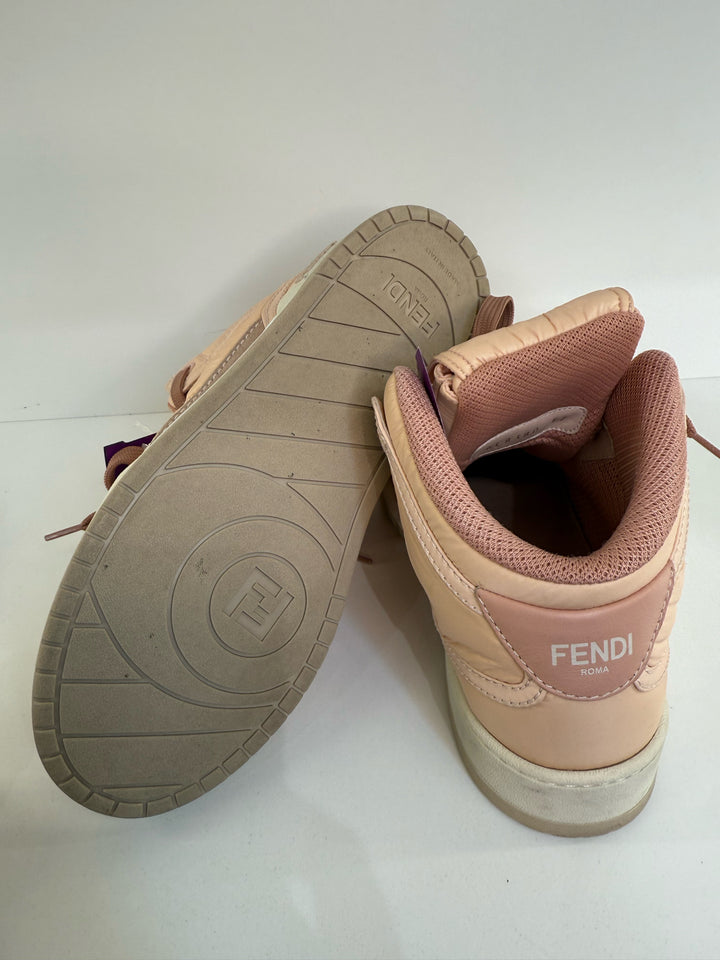 Fendi Nylon HighTop Baguette Pocket Shoes Sz 37