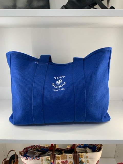 NWT Tory Burch Canvas Shopping Tote Bag.