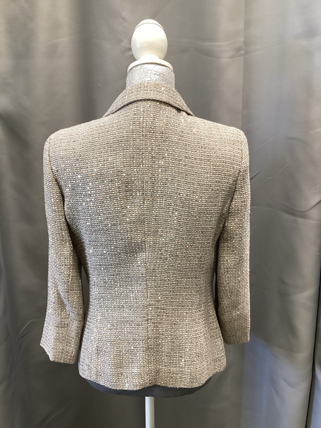 Escada Hidden Closure Sequin + Tweed Jacket Size 6