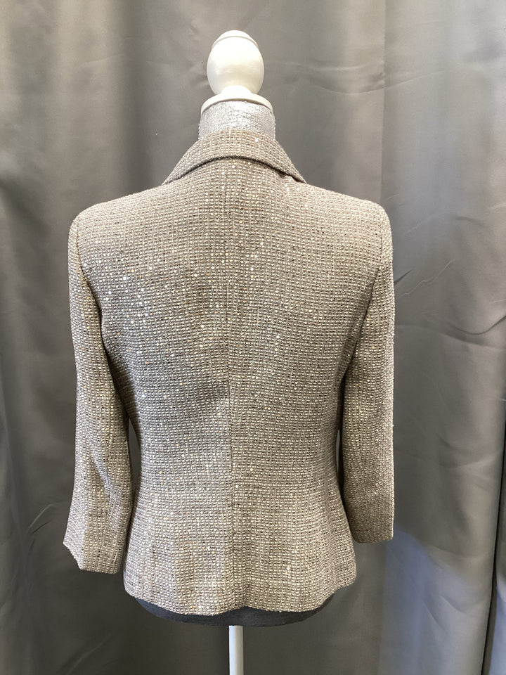 Escada Hidden Closure Sequin + Tweed Jacket Size 6