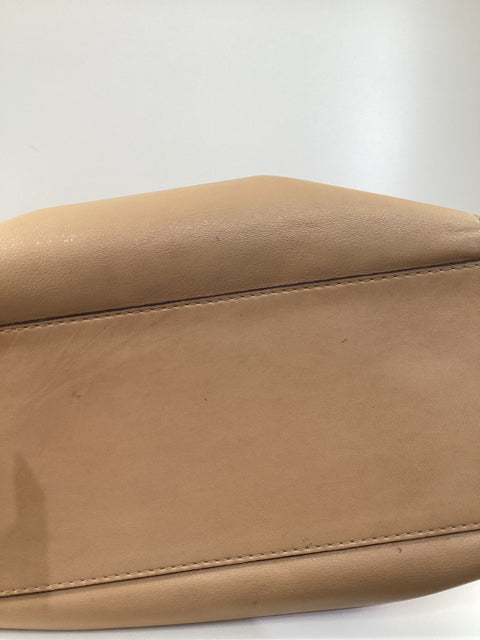 Pre Owned Coach Tan Soft Leather Tote