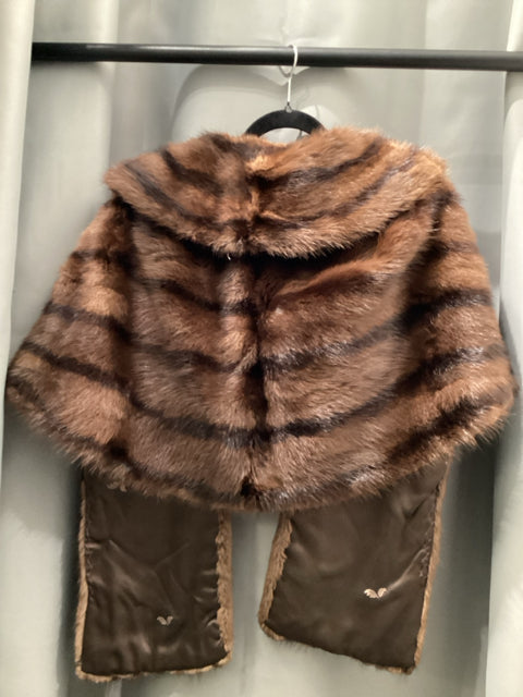 Pre Loved Brown Mink Stole Fur. Size S/M